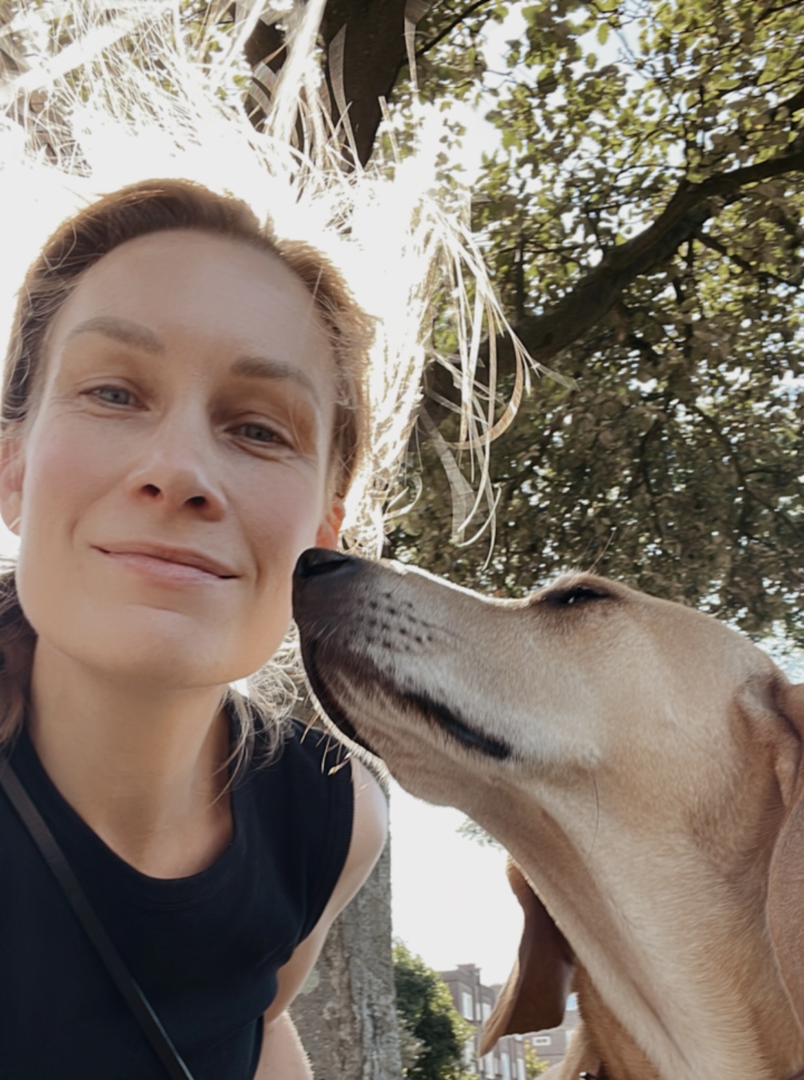 Foto van Jojanneke met Mack.